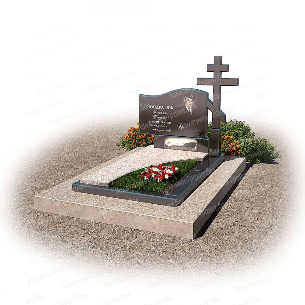 Памятник с крестом на могилу фото